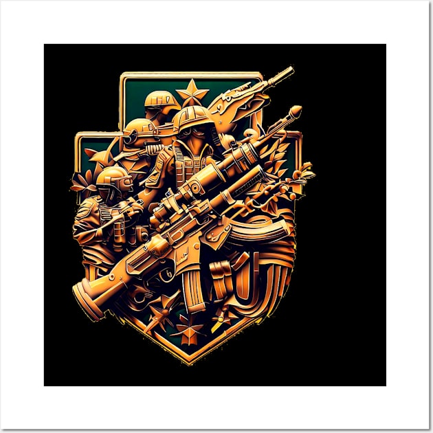 Army and guns Wall Art by Arassa Army